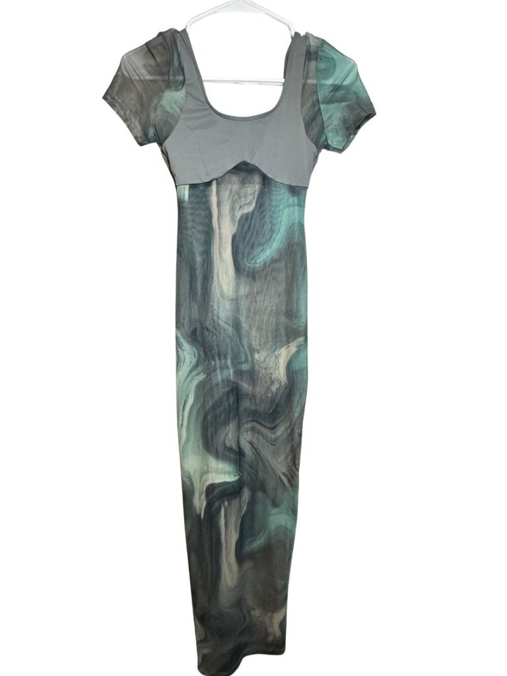 NWT Icon Swim Effortless Shine Coverup in Smokey Abstract Size XS